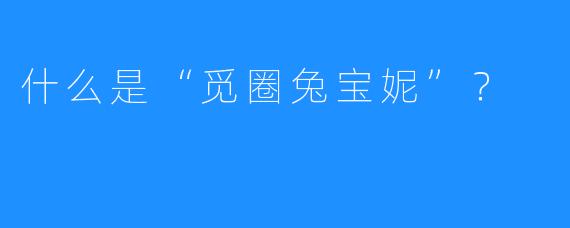 什么是“觅圈兔宝妮”？